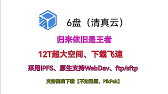 6盘重新开放内测，提供12TB容量空间